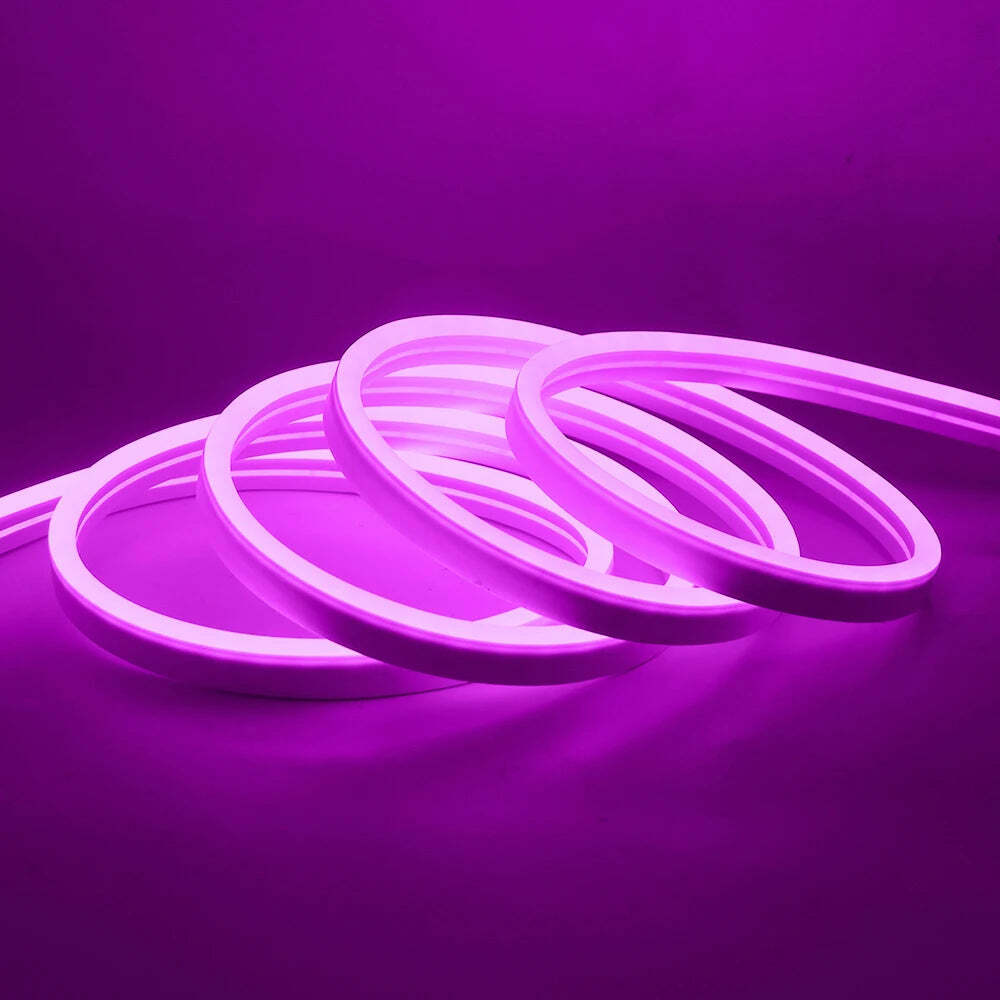 Image of 12V LED neon light strip for versatile home decoration