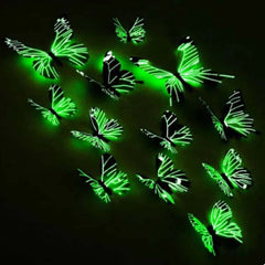 Image of 3D luminous butterfly wall stickers for creative home decoration