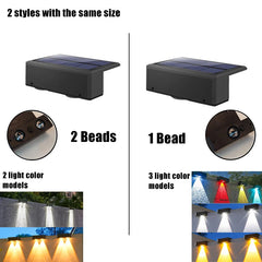 Solar Wall Lights Outdoor, Waterproof Solar Powered Wall Lights with 3 Modes