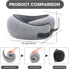 Premium Memory Foam U-Shaped Travel Neck Pillow - Ultimate Comfort for Long Journeys