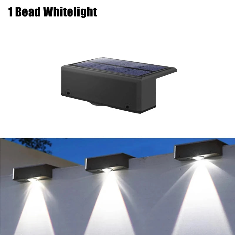 Variant image for Solar Wall Lights Outdoor, Waterproof Solar Powered Wall Lights with 3 Modes-1