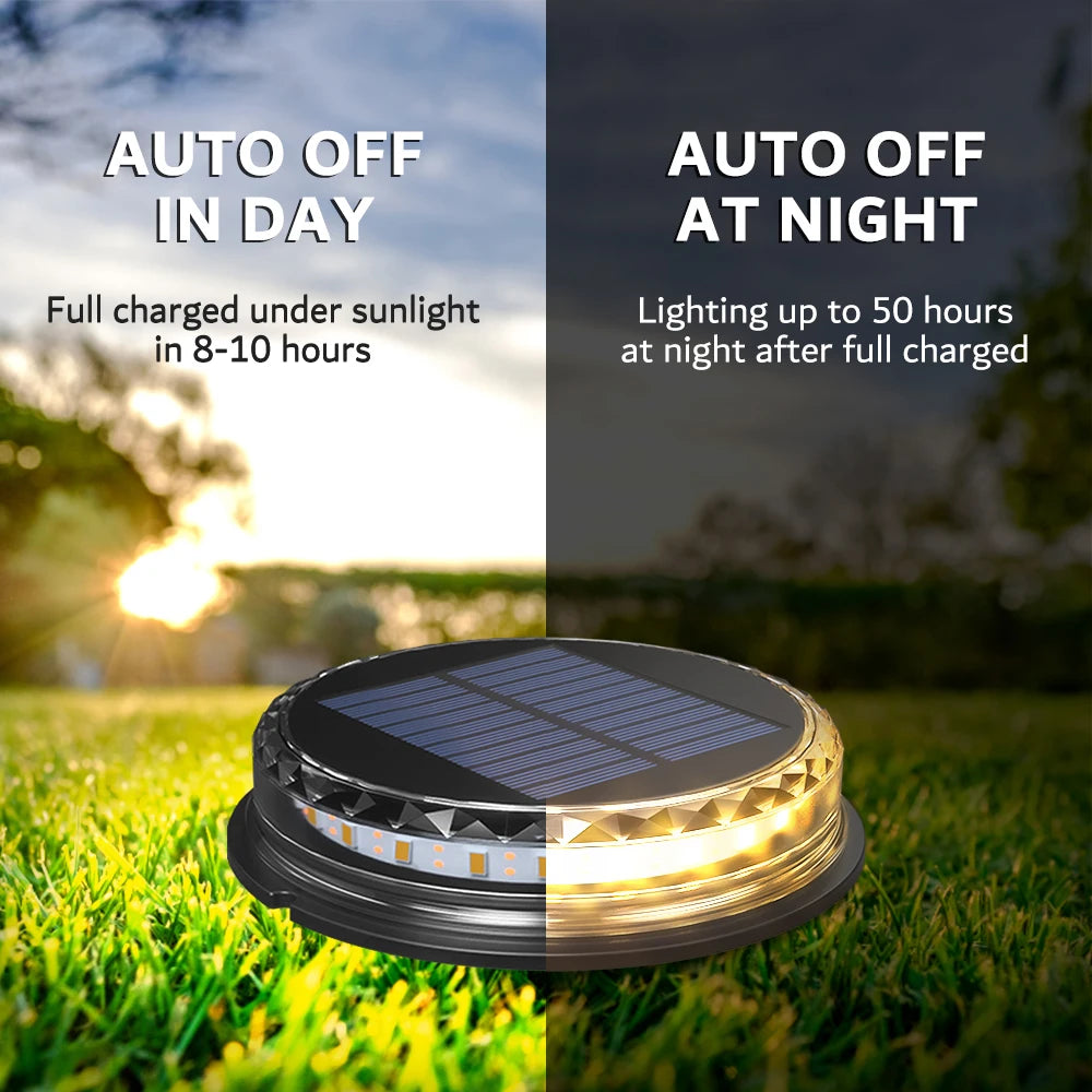 Solar Pathway Lights Outdoor, Super Bright LED Garden Lighting, Waterproof