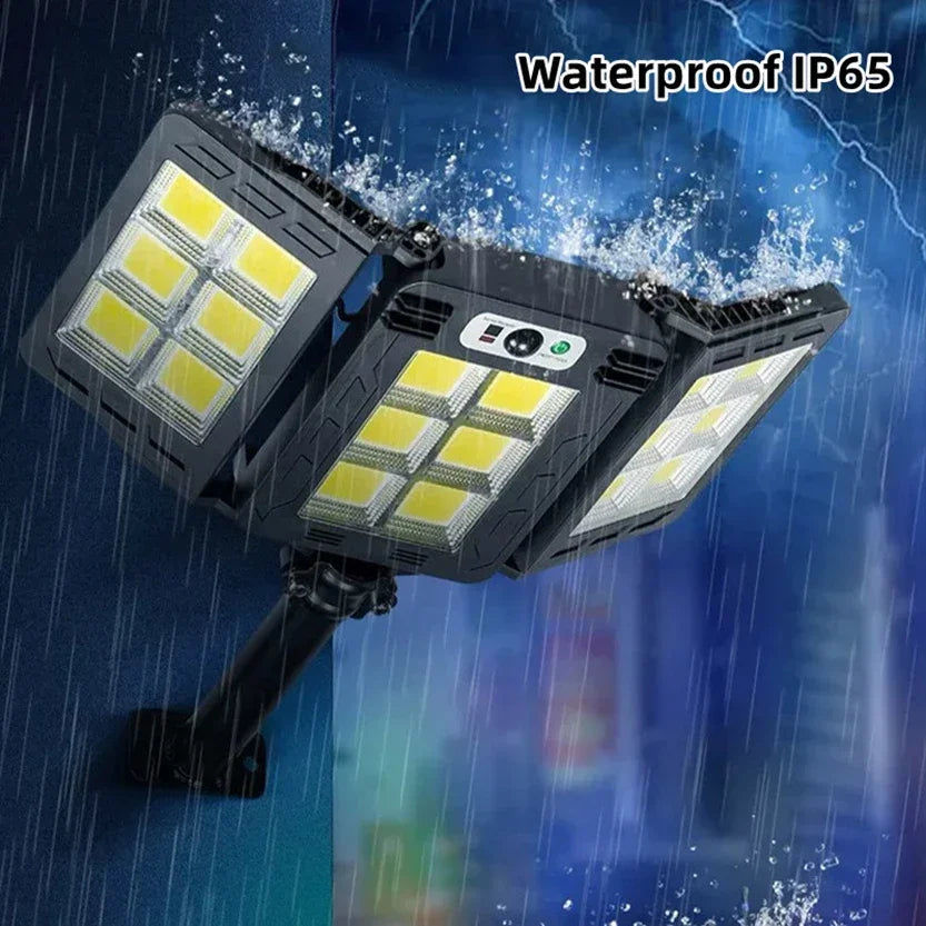 Powerful Outdoor Solar Lights with Motion Sensor, Solar Garden Lights for Yard