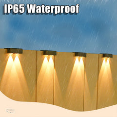 Solar Wall Lights Outdoor, Waterproof Solar Powered Wall Lights with 3 Modes