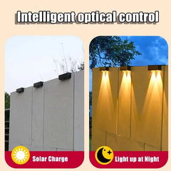 Solar Powered Outdoor Wall Light for Elegant Garden Illumination