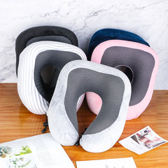 Premium U-Shaped Memory Foam Travel Pillow - Best Neck Pillow for Travel, Optimal Neck Support and Comfort