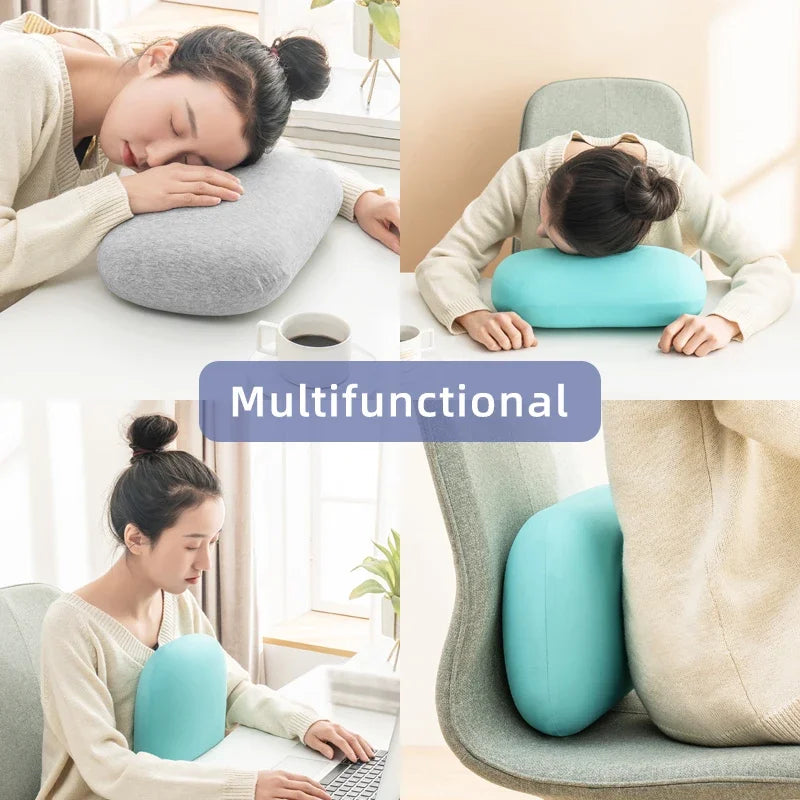 Memory Foam Neck Pillow with Cervical Massage - Best Travel Pillow for Neck Pain and Support