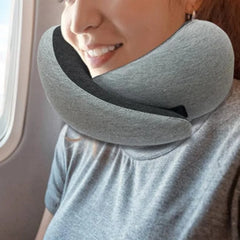 Premium Memory Foam Travel Neck Pillow - Best Neck Pillow for Travel, U-Shaped Design for Ultimate Comfort