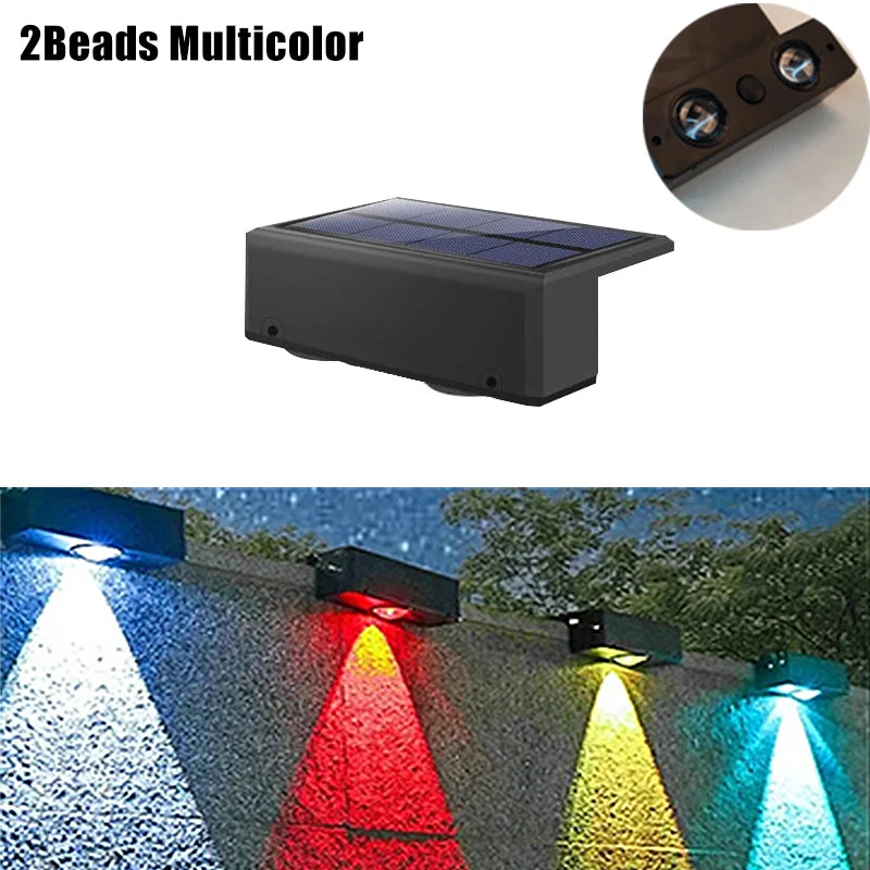 Variant image for Solar Wall Lights Outdoor, Waterproof Solar Powered Wall Lights with 3 Modes-4