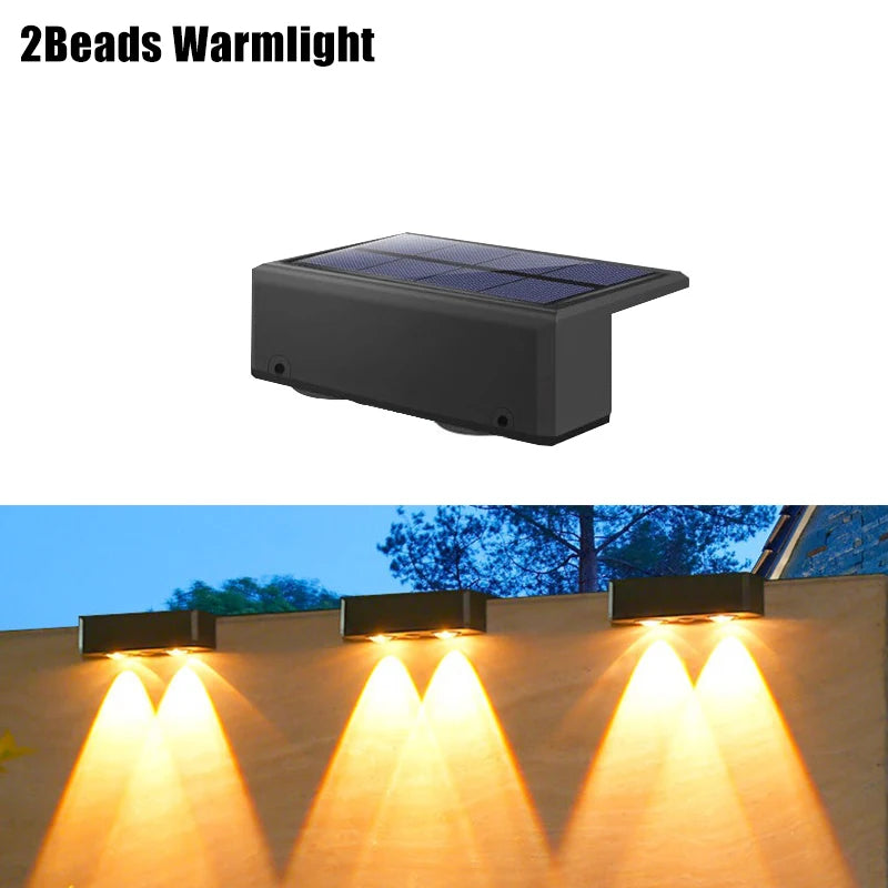 Variant image for Solar Wall Lights Outdoor, Waterproof Solar Powered Wall Lights with 3 Modes-5