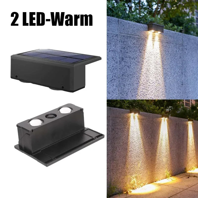 Variant image for Solar Powered Outdoor Wall Light for Elegant Garden Illumination-3