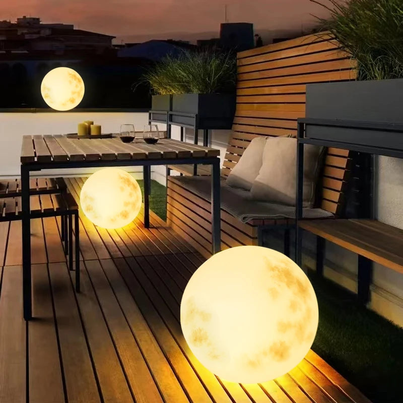 Solar LED Garden Ball Light, Waterproof RGB Colors, Remote Controlled Outdoor Light