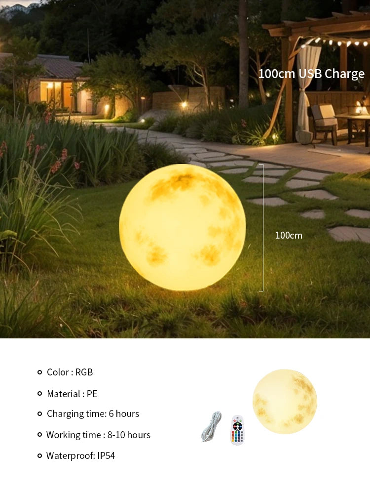 Variant image for Solar LED Garden Ball Light, Waterproof RGB Colors, Remote Controlled Outdoor Light-4