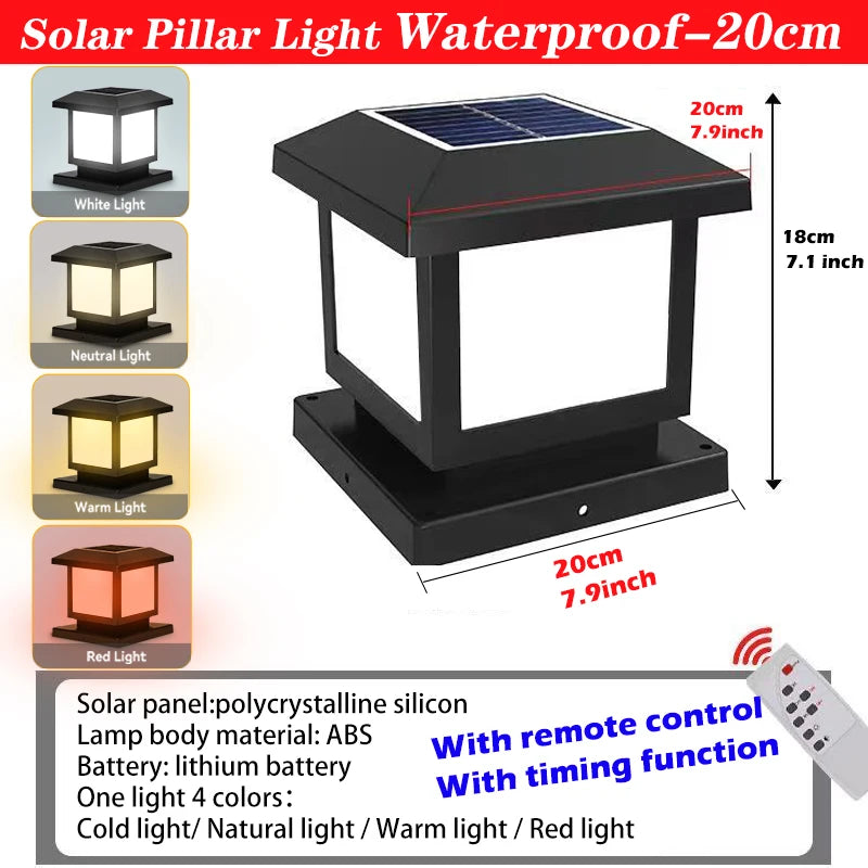 Variant image for Solar LED Outdoor Light, Waterproof Landscape Lighting with Remote Control-1