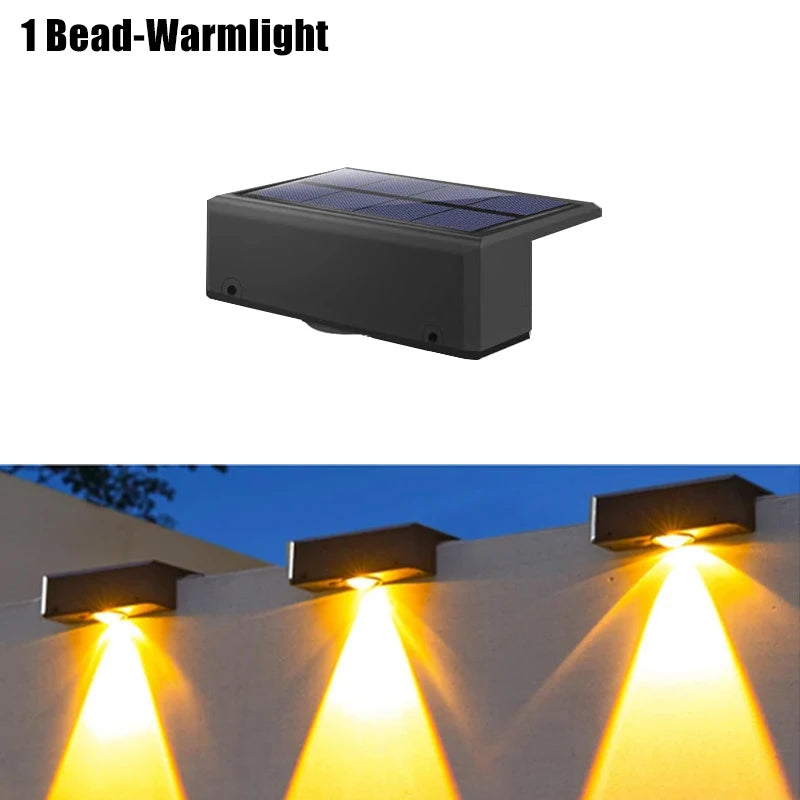 Variant image for Solar Wall Lights Outdoor, Waterproof Solar Powered Wall Lights with 3 Modes-6