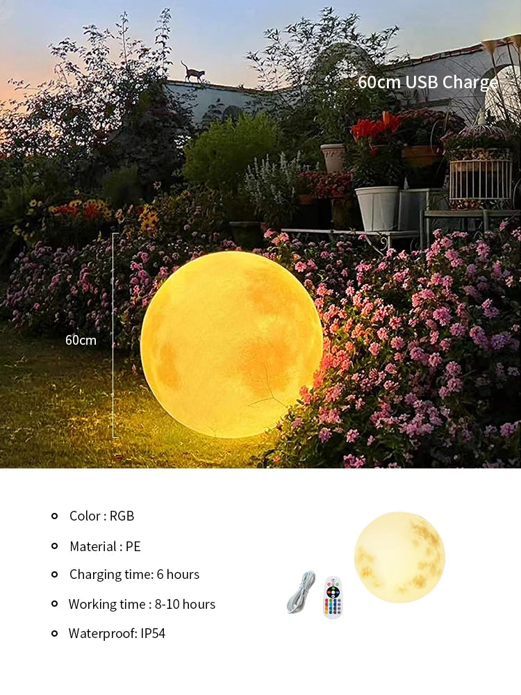 Variant image for Solar LED Garden Ball Light, Waterproof RGB Colors, Remote Controlled Outdoor Light-3