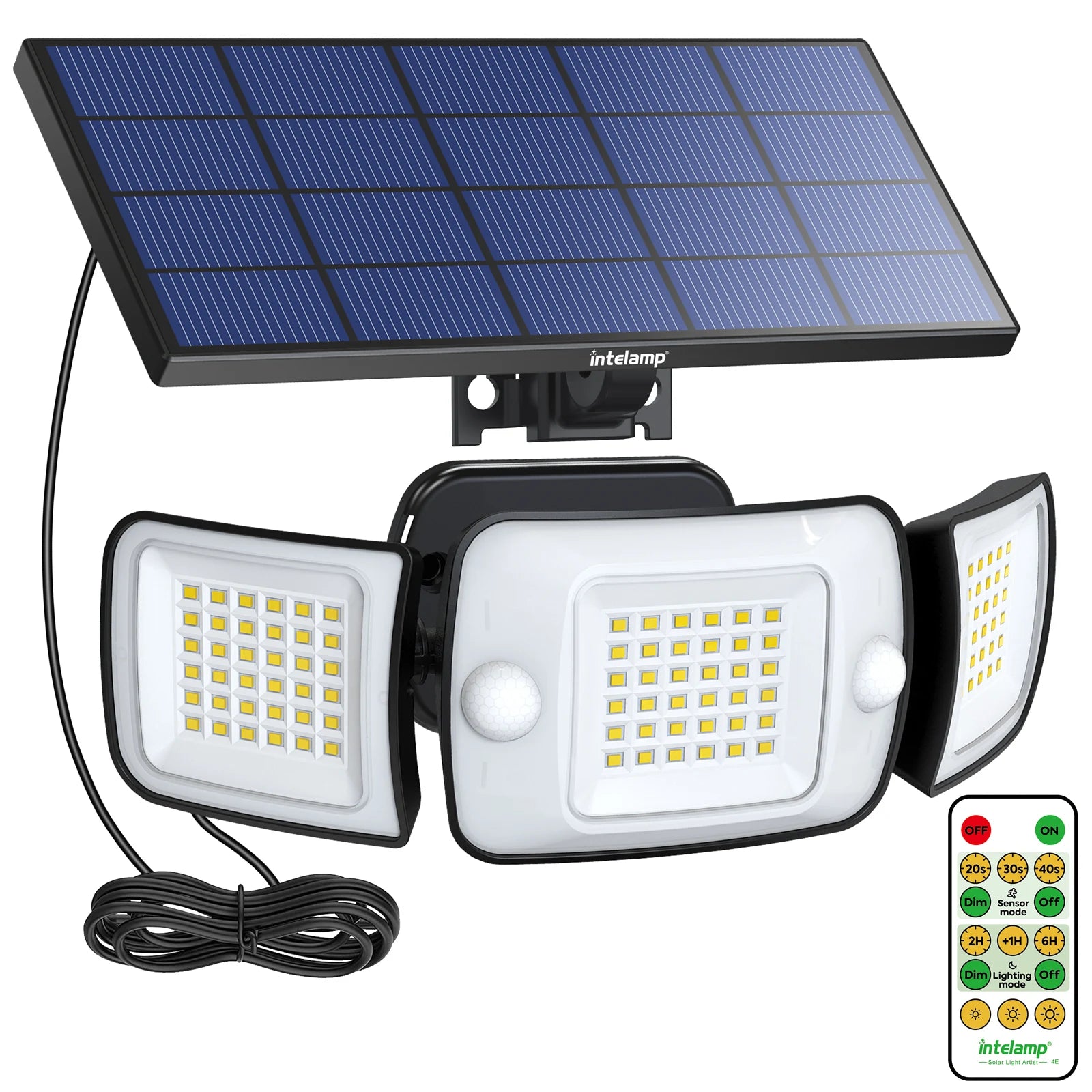 Solar Security Light with Motion Sensor, High-Brightness Solar Powered Outdoor Light