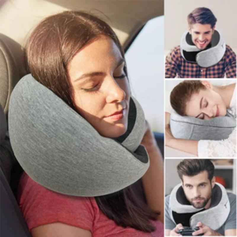 Premium Memory Foam Travel Neck Pillow - Best Neck Pillow for Travel, U-Shaped Design for Ultimate Comfort