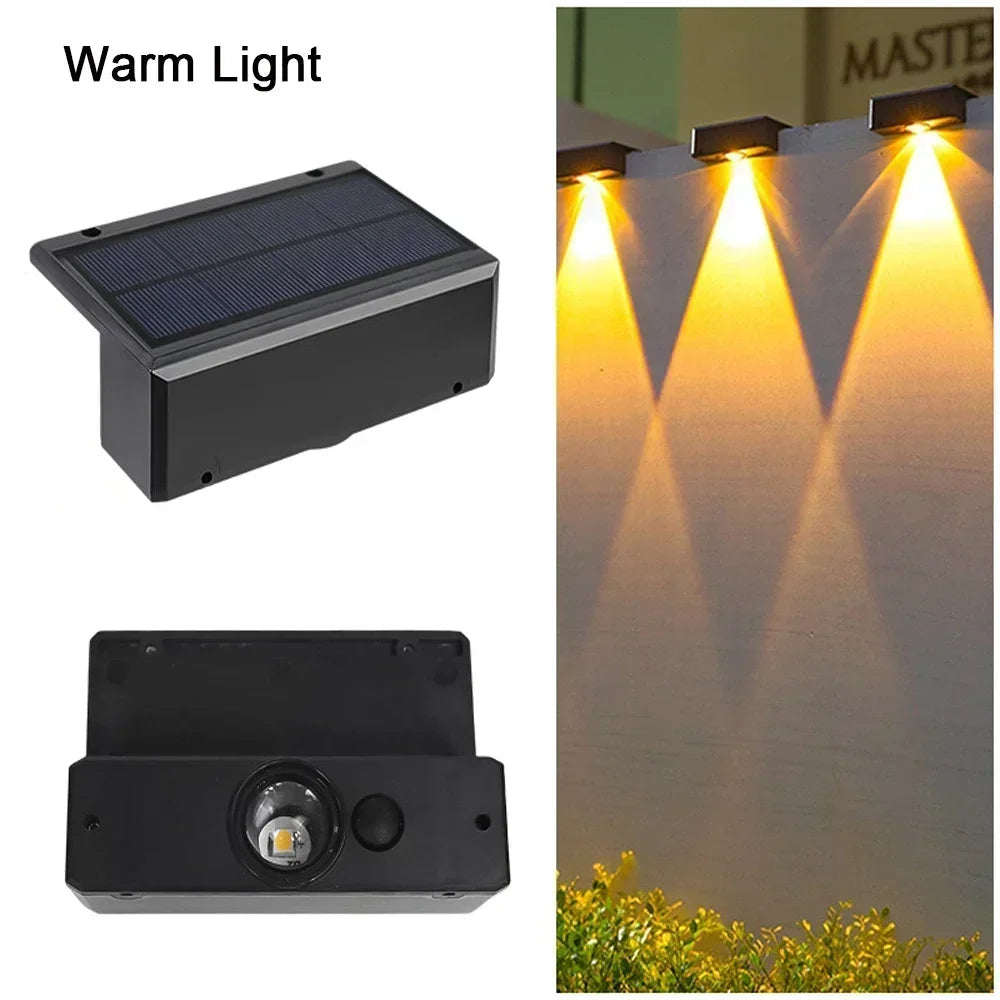 Solar Garden Lights, Waterproof Outdoor LED Lights for Balcony and Stairs