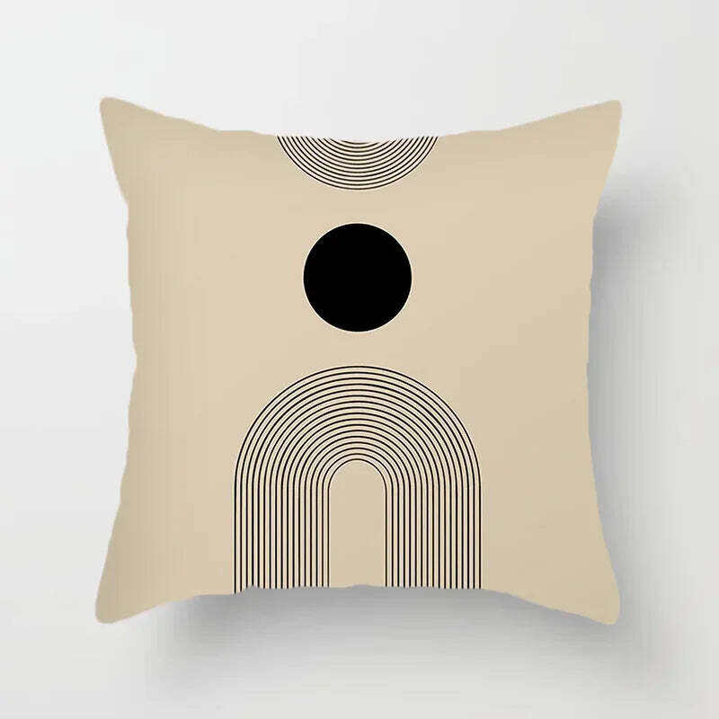 Image of Abstract line pattern cushion cover for home decor and sofa decoration