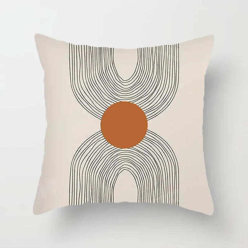 Image of Abstract line pattern cushion cover for home decor and sofa decoration