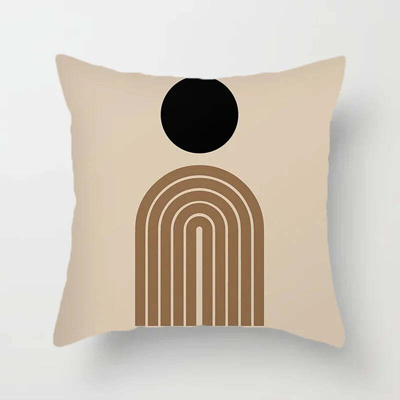 Image of Abstract line pattern cushion cover for home decor and sofa decoration