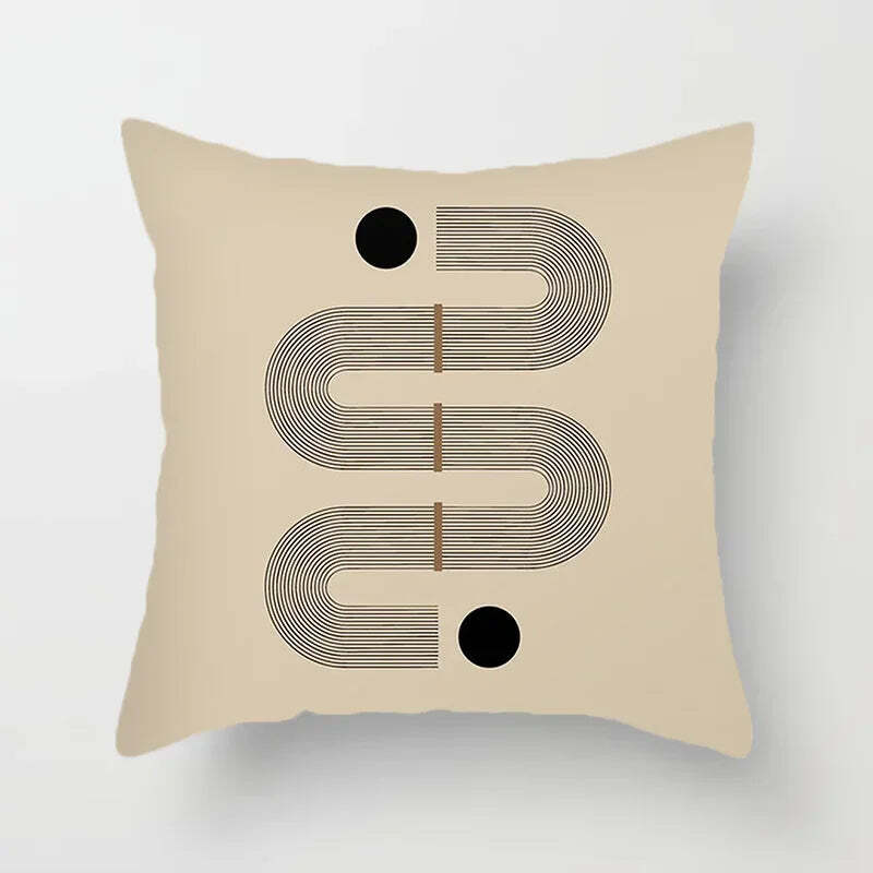 Image of Abstract line pattern cushion cover for home decor and sofa decoration