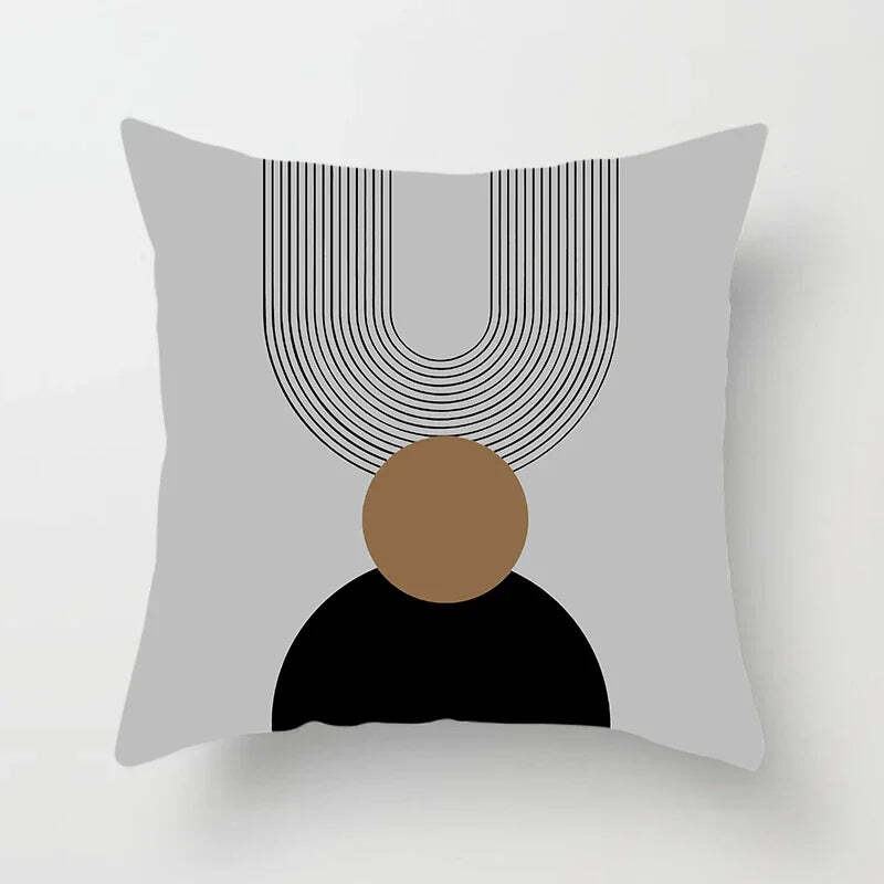 Image of Abstract line pattern cushion cover for home decor and sofa decoration