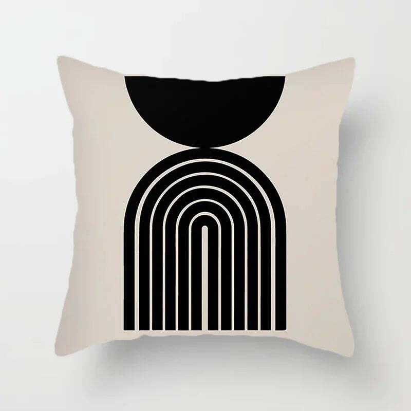 Image of Abstract line pattern cushion cover for home decor and sofa decoration