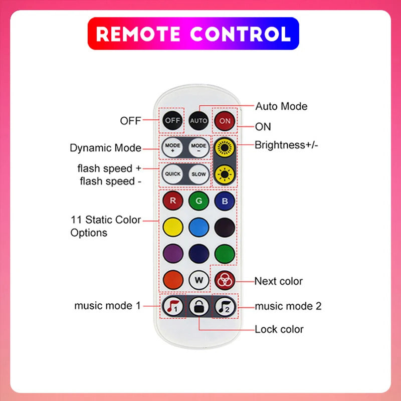 Image of Acosh neon LED strip lights with music sync and RGBIC dreamcolor effect