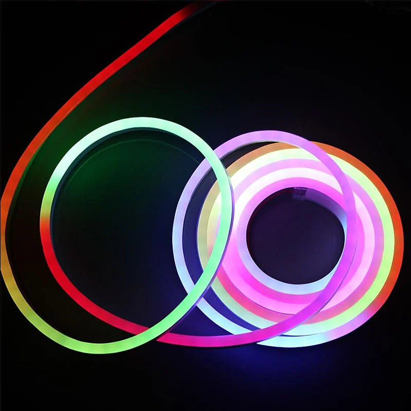 Image of Acosh neon LED strip lights with music sync and RGBIC dreamcolor effect