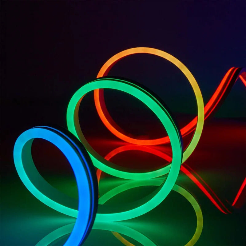 Image of Acosh neon LED strip lights with music sync and RGBIC dreamcolor effect