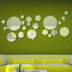 Image of Acrylic mirror decorative wall stickers for stylish home decor