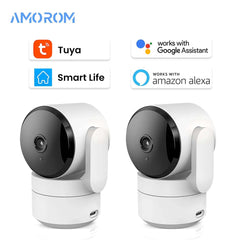 Image of Amorom 1080P WiFi indoor camera with Google Assistant and Alexa support