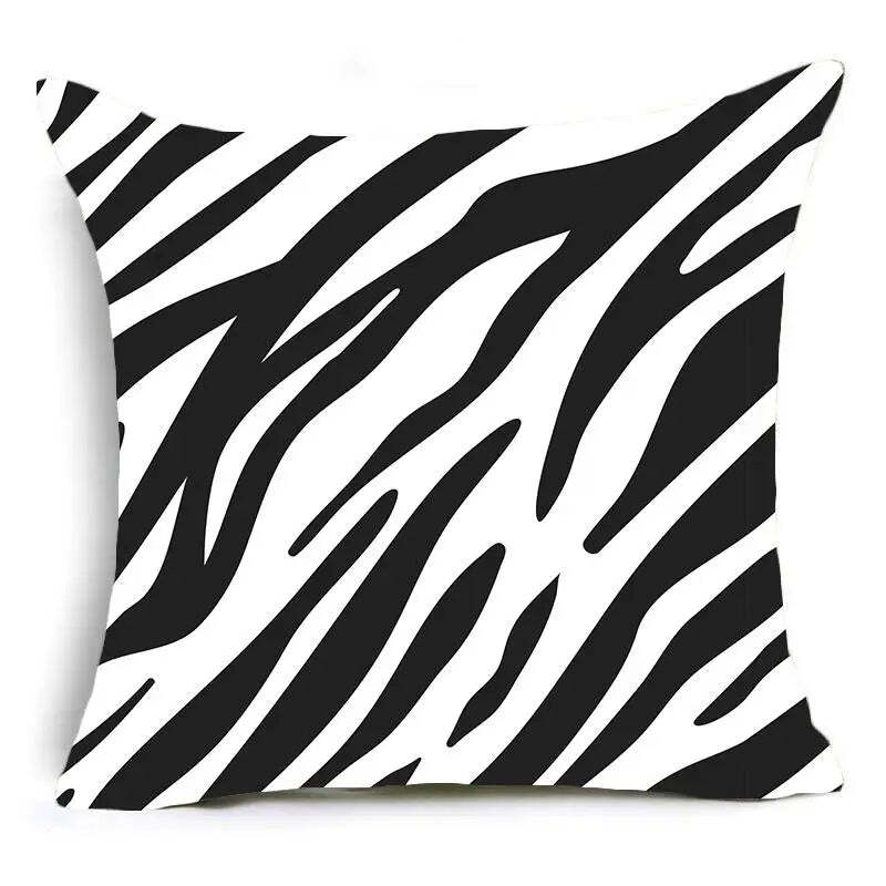 Image of Animal print throw pillow case collection for decorative home accents