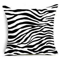 Image of Animal print throw pillow case collection for decorative home accents