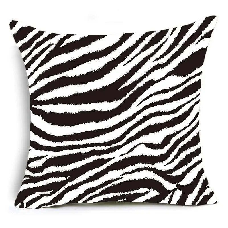 Image of Animal print throw pillow case collection for decorative home accents