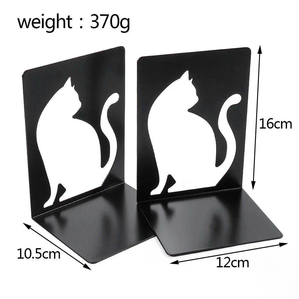 Image of Beautiful cat bookends for shelves and organizers