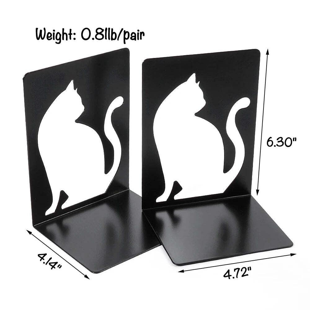 Image of Beautiful cat bookends for shelves and organizers