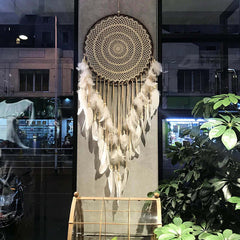 Image of Big dream catcher with lights for kids' room decor