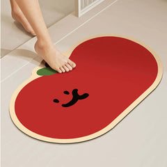 Image of Cartoon diatomaceous earth bath mat for quick drying and non-slip comfort