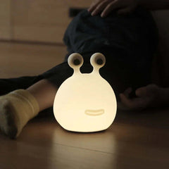 Image of Cartoon slug LED night light for bedroom decor and baby feeding