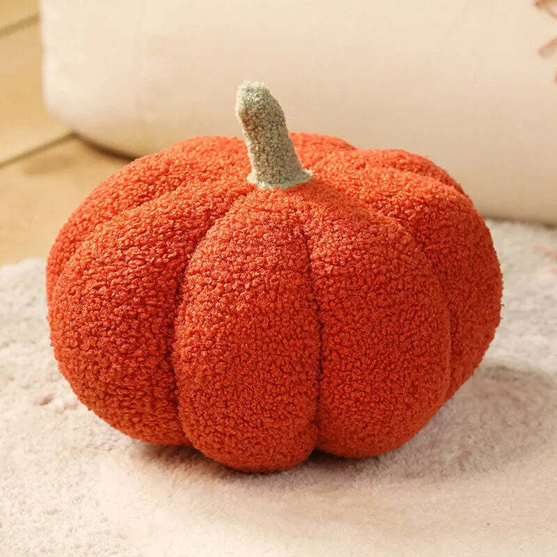 Image of Creative pumpkin plush pillow for decorative living room accents