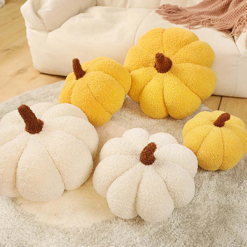 Image of Creative pumpkin plush pillow for decorative living room accents