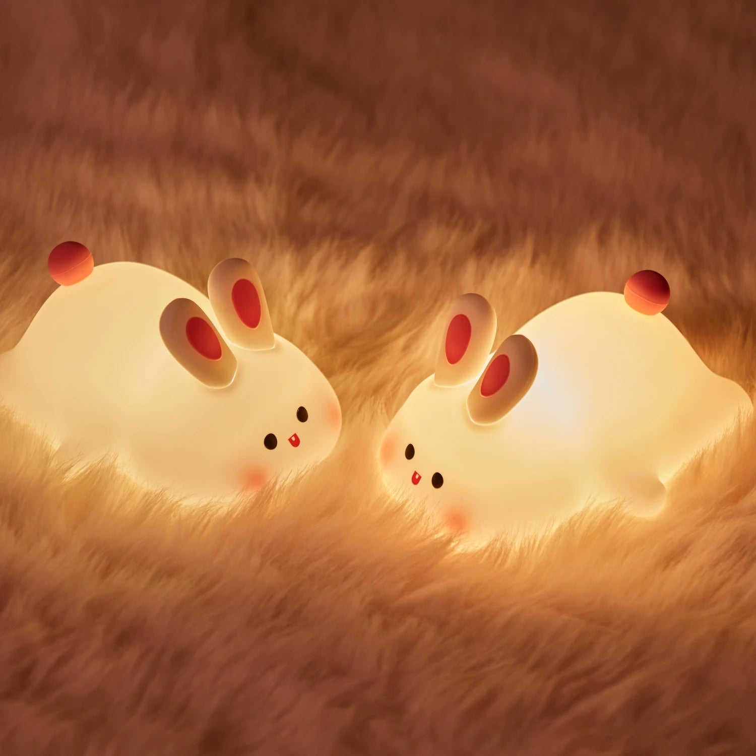 Image of Cute axolotl silicone night light for kids with touch control and adjustable brightness