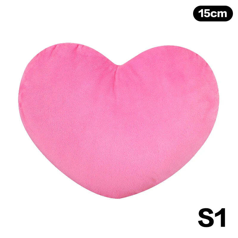 Image of Cute heart-shaped plush pillow for home decor and gifting