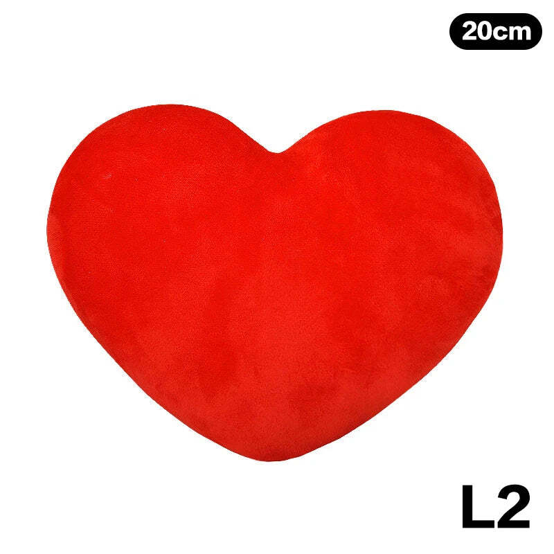 Image of Cute heart-shaped plush pillow for home decor and gifting