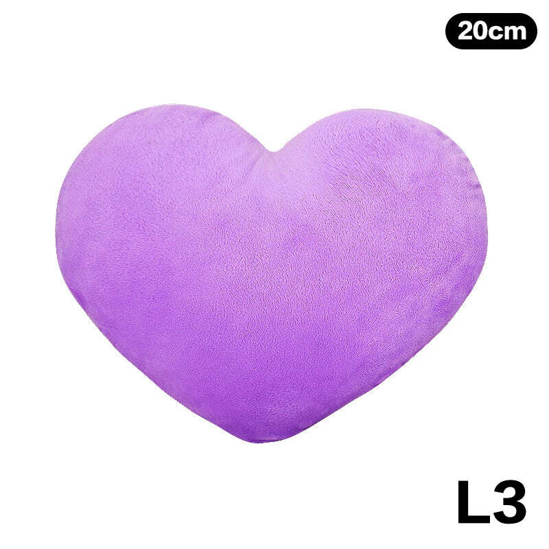 Image of Cute heart-shaped plush pillow for home decor and gifting