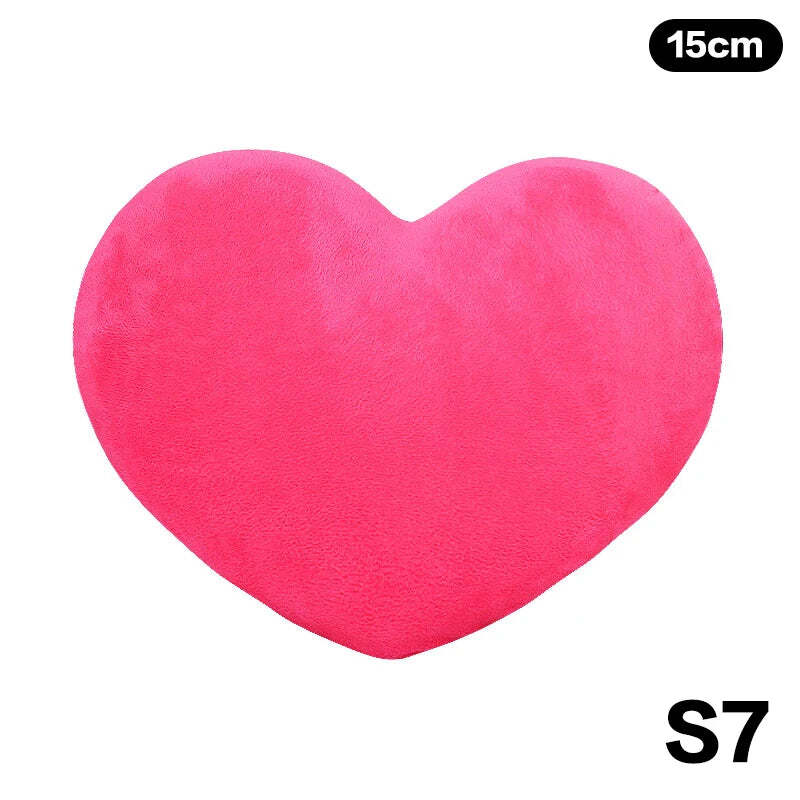 Image of Cute heart-shaped plush pillow for home decor and gifting