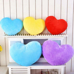 Image of Cute heart-shaped plush pillow for home decor and gifting